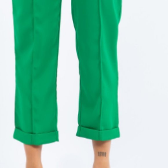Green Capri Pants - Picture 3 of 7
